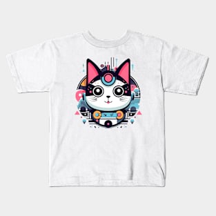 cute cat cartoon Kids T-Shirt